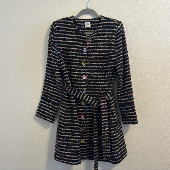 CAbi Navy Multicolor Knit Dress - Picture 6 of 12
